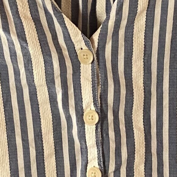 Madewell Plaza Button-Front Shirt in Stripe Size Small GUC - Picture 5 of 8